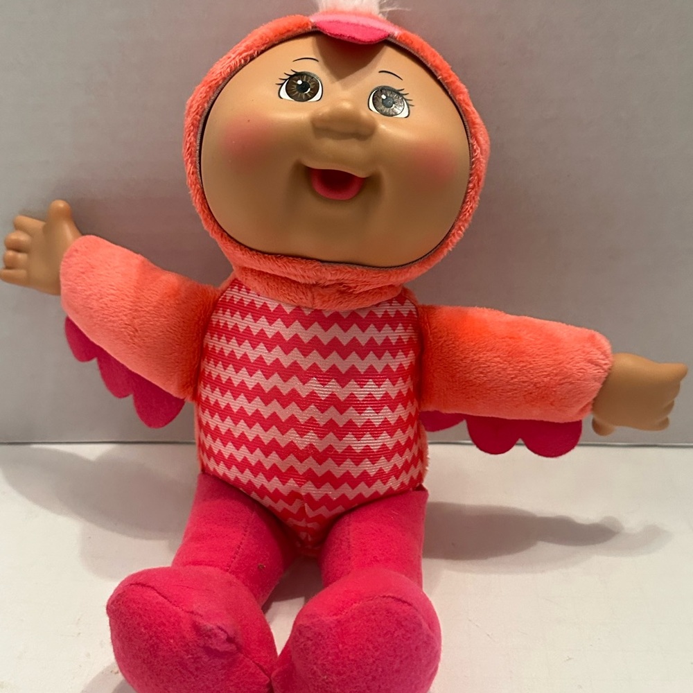 CPK  Cuties Woodland Friends Doll Rosalie Flamingo Soft Body Vinyl Head